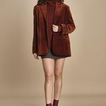 blazer velluto liscio GARCIA TERRACOTTA herskind 