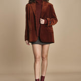blazer velluto liscio GARCIA TERRACOTTA herskind 