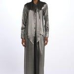 Camicia seta lurex E20FT12 SILVER martin grant 