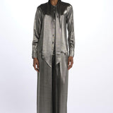 Camicia seta lurex E20FT12 SILVER martin grant 