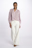 Polo shirt lace ribbing