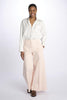 ORIANA cropped trousers with denim ribs