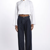 Camicia cropped IV SHIRT WHITE jejia 