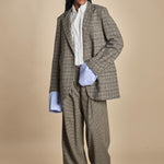 BIRKIN blazer e bottoni in galles MJD514_A26245 COTTON CHECK jejia 