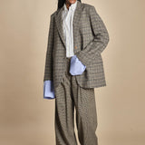 BIRKIN blazer e bottoni in galles MJD514_A26245 COTTON CHECK jejia 