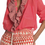 Camicia con rouches Frill Shirt FRS FLUORED yvonne s. 