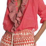 Camicia con rouches Frill Shirt FRS FLUORED yvonne s. 