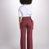 pantalone dritto in cotone MELODY 684 17025 quelledue 
