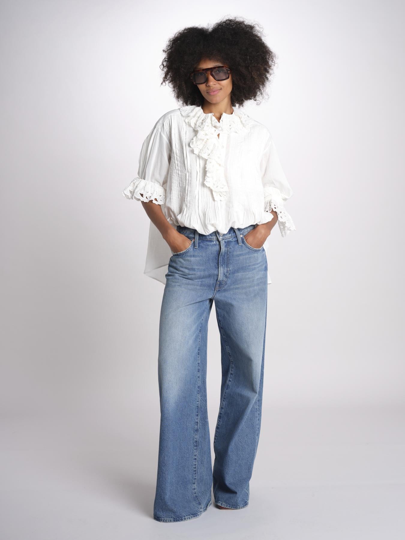 camicia con rouge POEMA SH005 ECRU laurence bras 