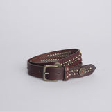 Cintura borchie + perline PV2522 MARRONE milaura 