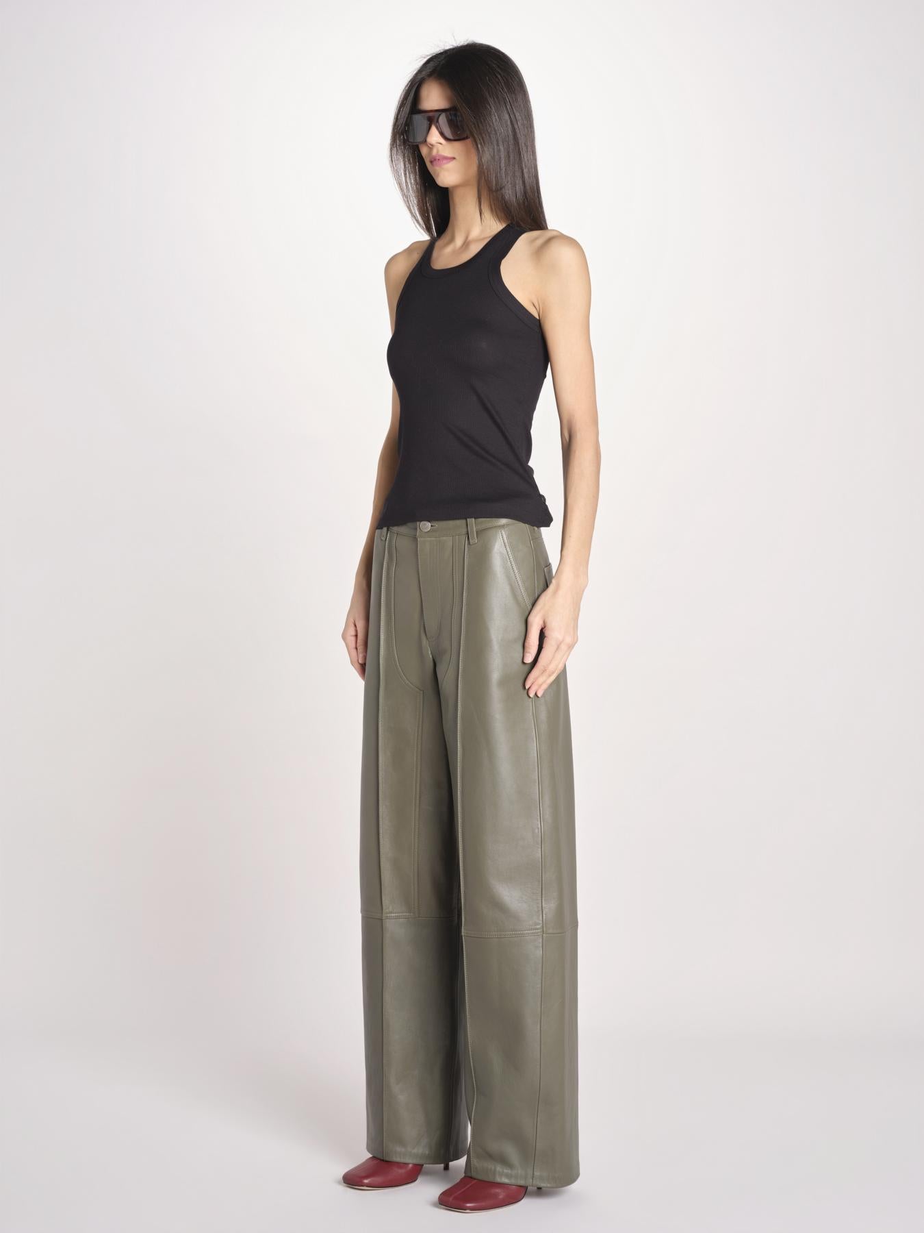 canottiera a costine FINLEY IO1100X2369 BLACK BK999 ivy oak 