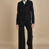 pantalone gessato in gabardine B0415248 R911 n21 