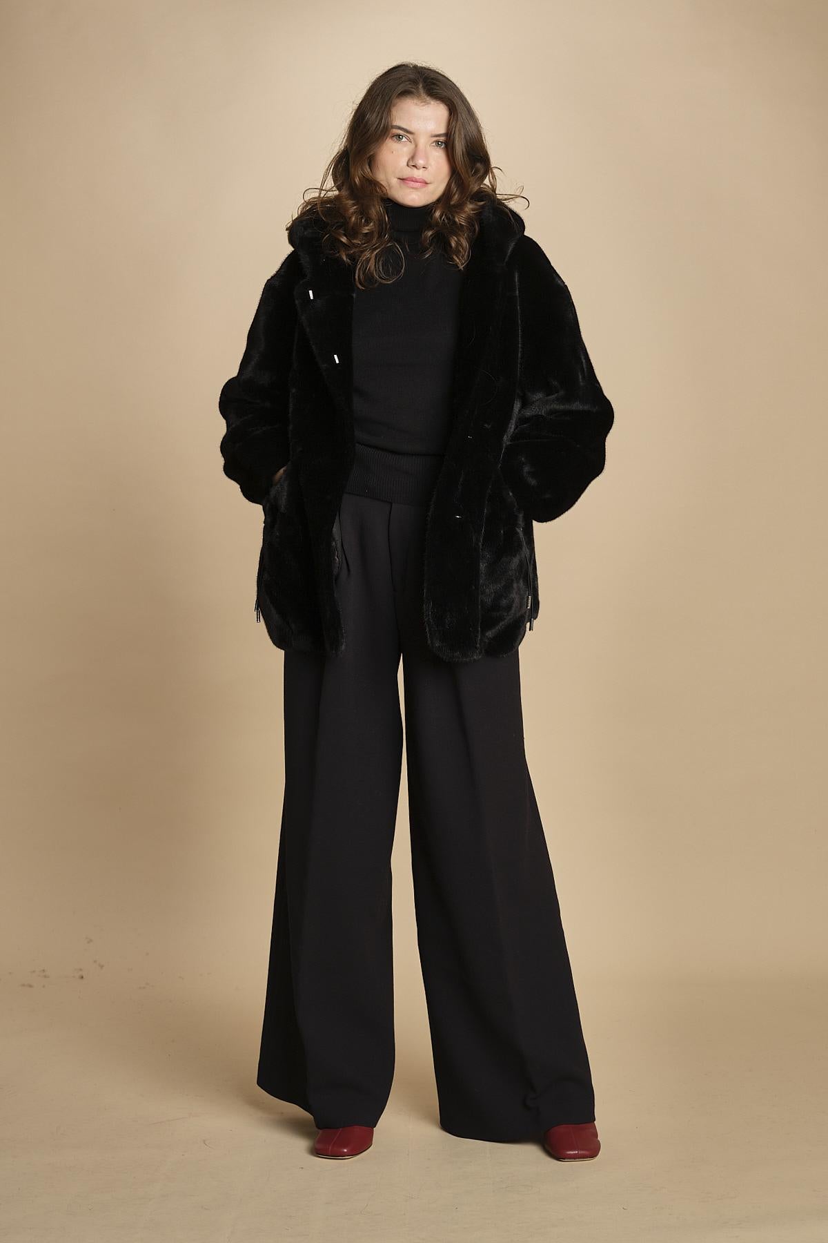 parka ecofur. SELENA NOIR giovanni paris 