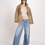 camicia manica lunga con rouches KBL0138 TE0267 kristina ti 