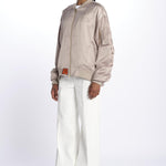 BALLERINA raso elegante BALLERINA TAUPE bombers original 