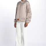 BALLERINA raso elegante BALLERINA TAUPE bombers original 