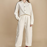 camicia double SANTINI SNW CHALK studio nicholson 