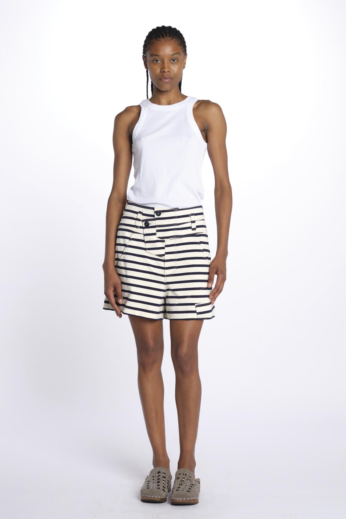 Bermuda WORK SHORTS jersey righe 10860 105 JERSEY BLUE STRIPE 19 jejia 