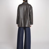 blazer monopetto dal volume oversize PILA 2615441041600 001 MARRONE weekend maxmara 