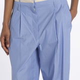 Pantalone  pences con cintura bianca DIANA PANT LIGHTBLUE jejia 
