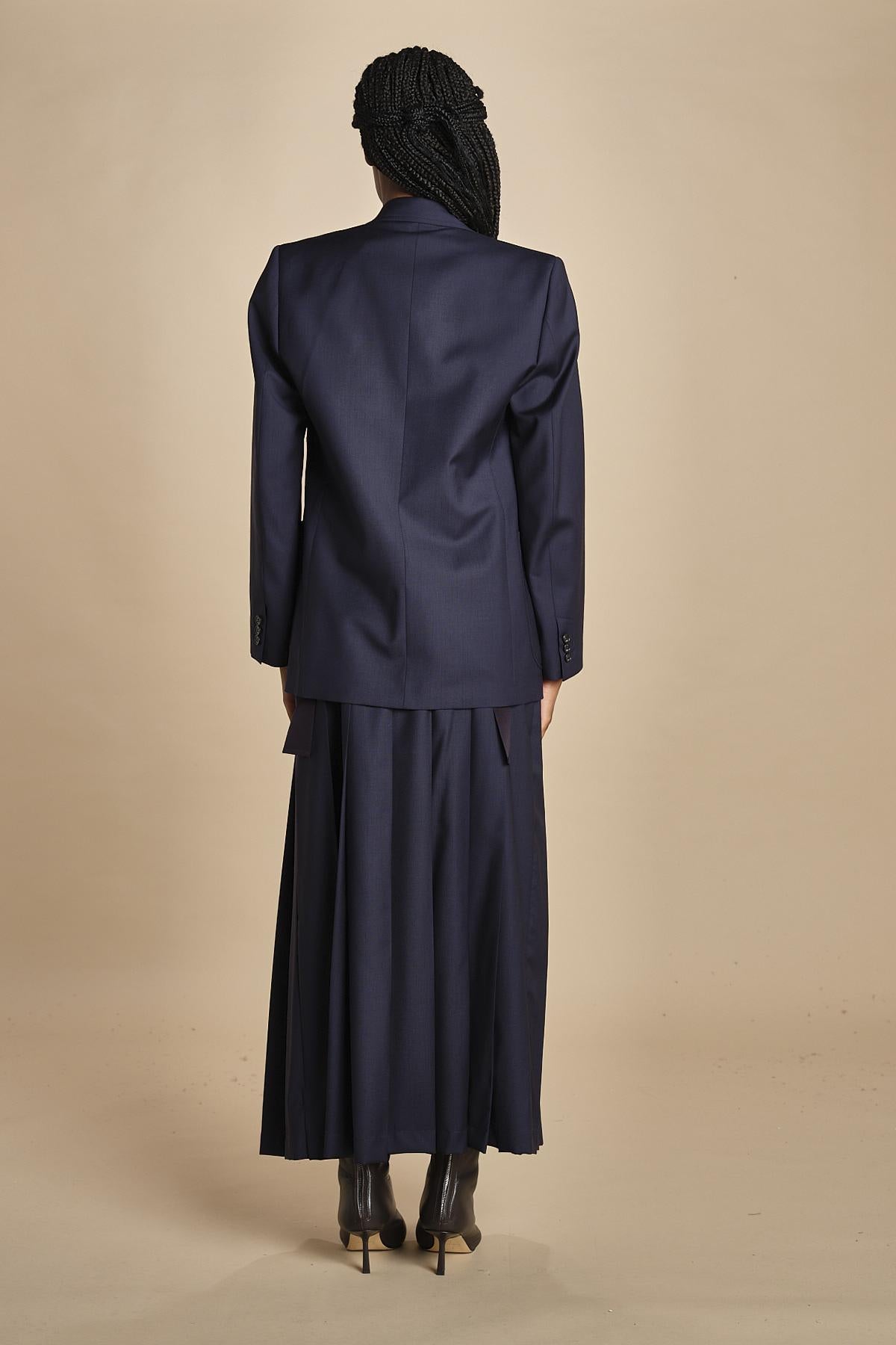 L021 blazer doppiopetto over L02130166479 BLU n21 