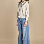 maglia over traforata BAUSCA ECRU ba&sh 