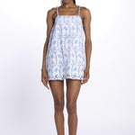 Mini abito KARLA trapezio fiori ricamati S25055 EYETBLUE sundress 