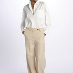 Pantalone lino spina LAMIA T2272F123 massimo alba 