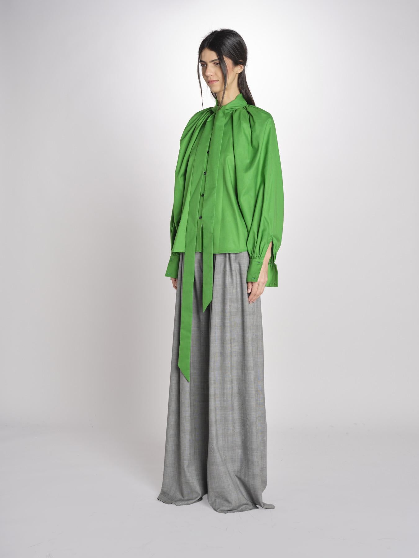 camicia con nodo E20T07 GREEN martin grant 