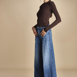 denim over con orlo THE HEADLINER SNEAK 10068 313 mother 