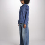 camicia KIPRO-502Y BLEU terre rouge 