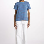 T-shirt girocollo spugna righe SKY DREAMERS AZZURRO howlin' 