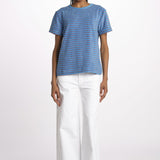 T-shirt girocollo spugna righe SKY DREAMERS AZZURRO howlin' 