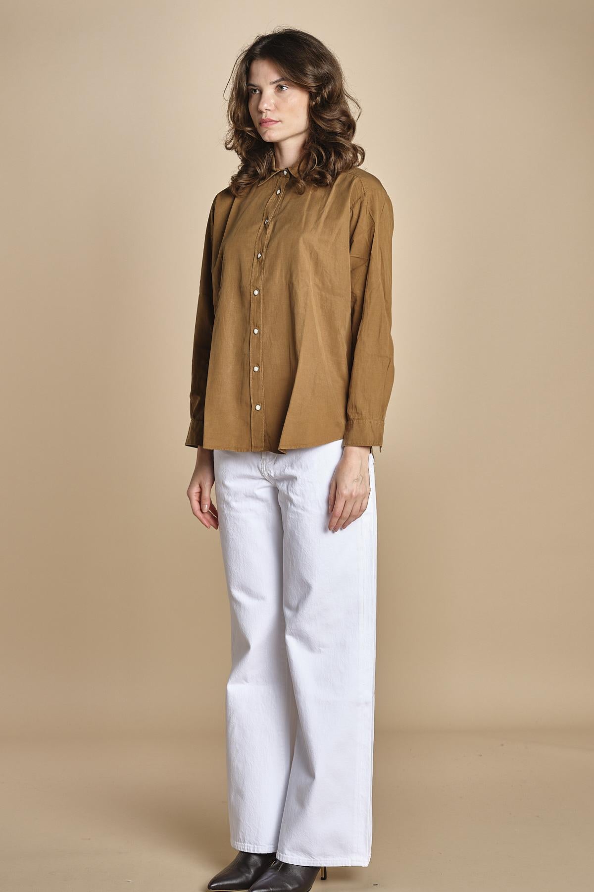 CINEMA camicia con automatici BECH605 MOCHA hartford 