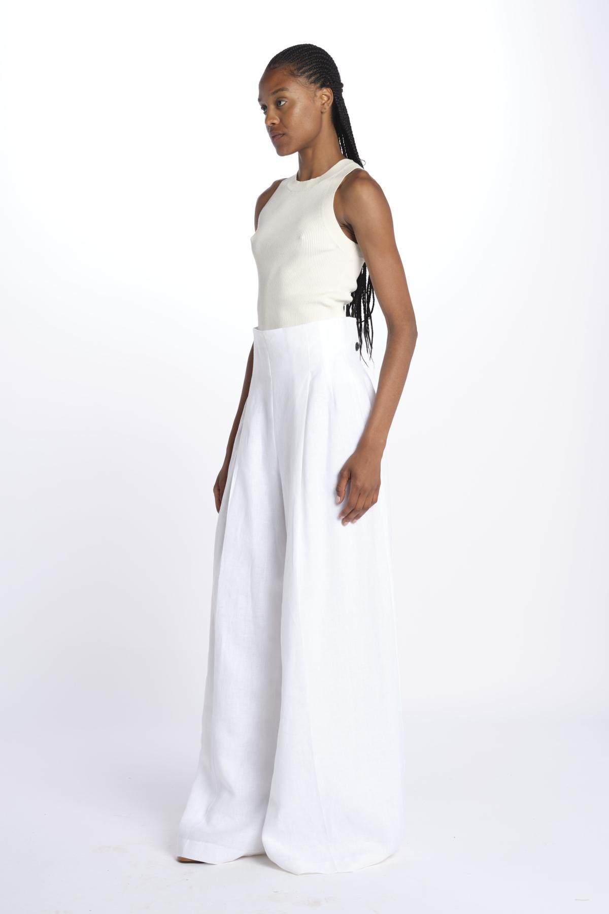 HEINI pantalone over PANTS HEINI BIANCO inasami 