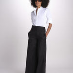pantalone largo con nervature ORIANA 540 5033 quelledue 