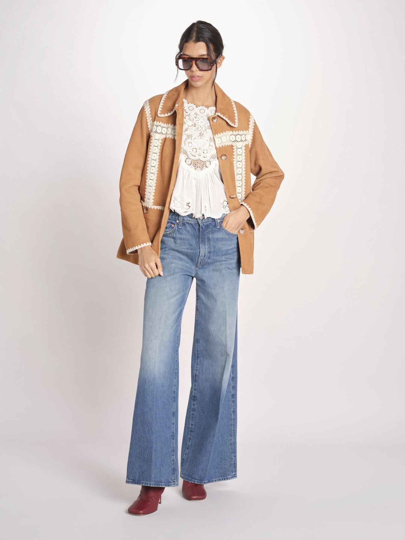 giacca in camoscio IRENA 032 CAMEL sea ny 