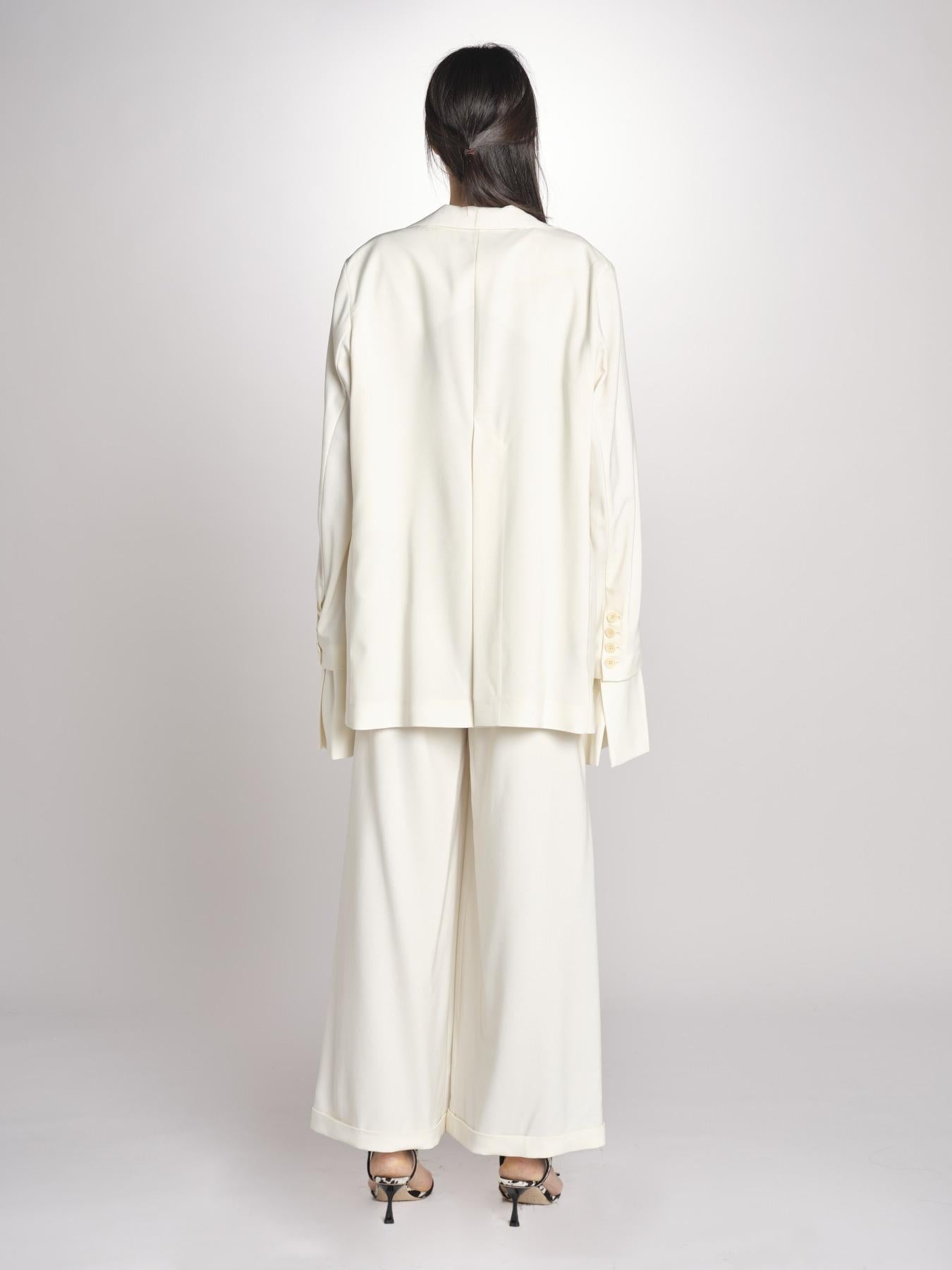 blazer in creepe BIRKIN MJD514_76C555 ECRU jejia 