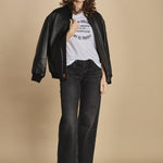 tshirt con scritta. JWTS02769 WHITE 107 zadig & voltaire 