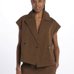 Gilet lino 4184 25784 690 pomandère 