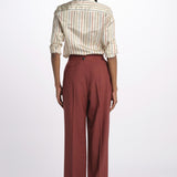 Pantalone MORENA pinces lana seta MORENA687786 48 quelledue 