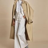 HIGH WAIST pantalone con cintura di seta E16P01 ns97 white martin grant 