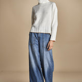 maglia dolcevita over SAMANTHA PANNA CAMMELLO tenne' 