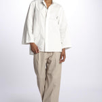 Camicia collo guru con tasca BELGRADE OFFWHITE sofie d'hoore 