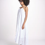 abito con arriccio PAOLABLATU BLANC laraethnics 