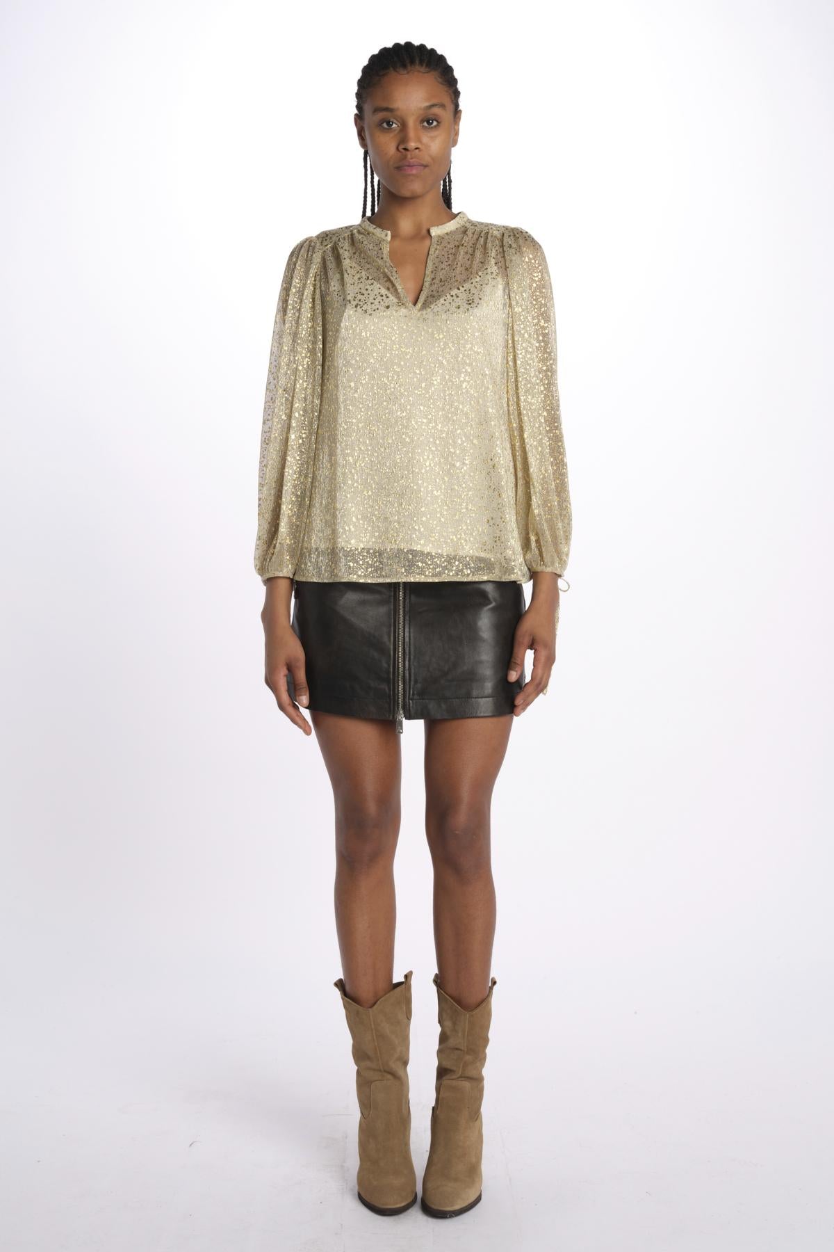 Camicia stampa oro CURTIS GOLD ba&sh 