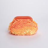 Clutch OIA piccola con paillettes OIA BAG ORANGE boheme couture 