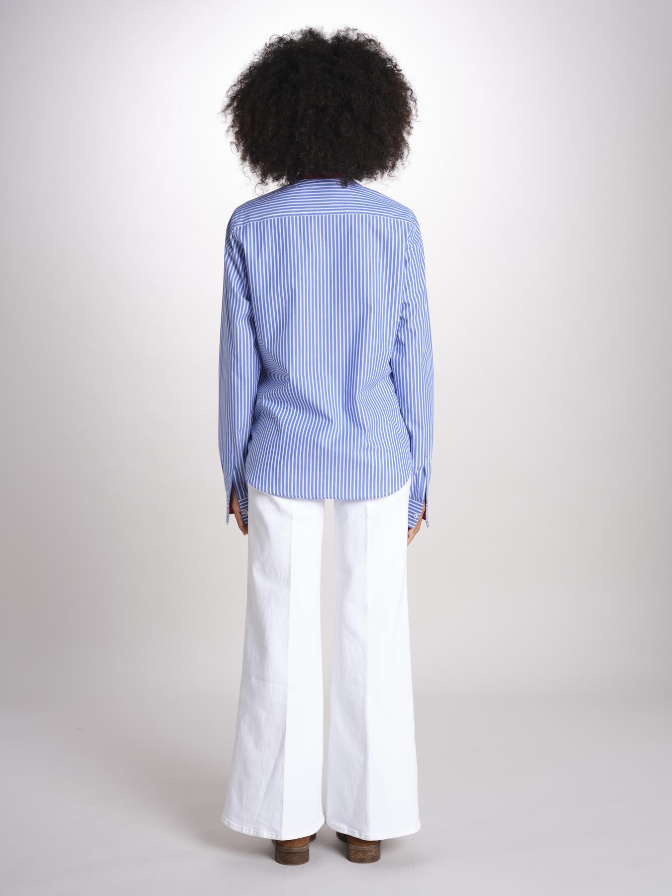 camicia a righe con collo guru MICA5630 BT milaura 