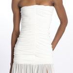 ADELE abito in tulle plisse SS24 9129 WHITE retrofete 