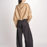 camicia in mussola con manica a sbuffo DIANA 4007 T0161 NUDE T0045 the latest 